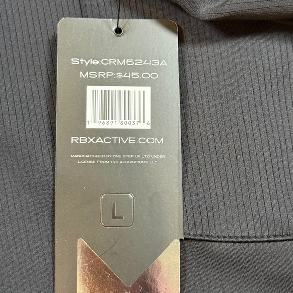 RBX Active Men's Black Training Shorts 7 Inch Inseam Size L CRM5243A - Picture 4 of 6